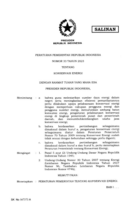 Government Issues Energy Conservation PP, UNJ Expected to Apply Efficiency Standards in Renovation and New Construction