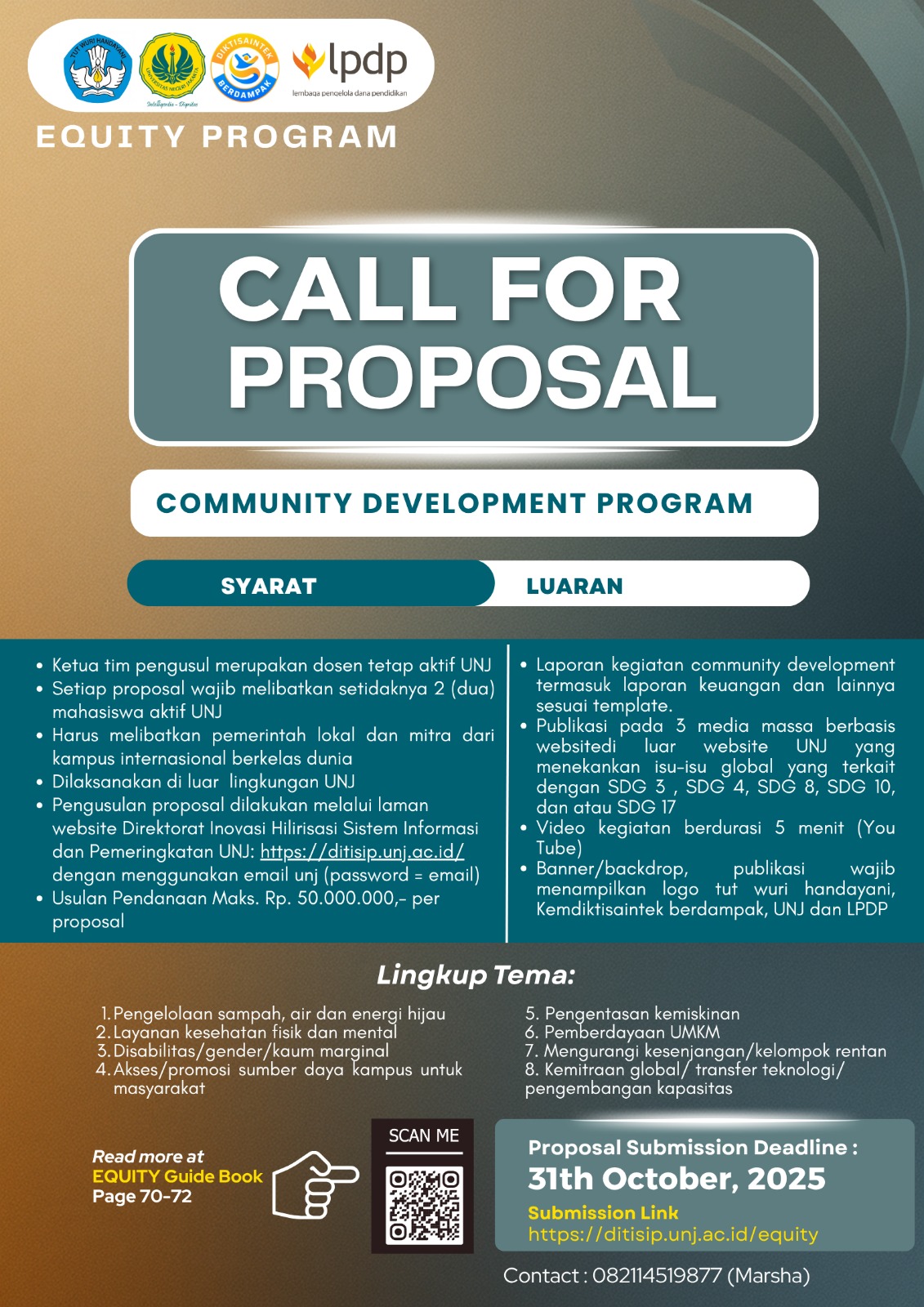 Call for Proposal: Community Development