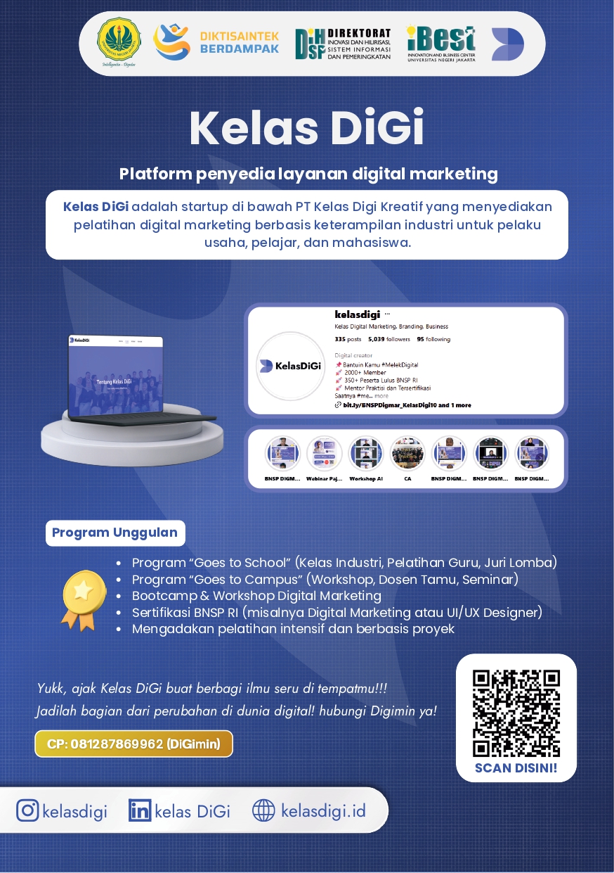 Poster DIGI CLASS: Digital marketing service provider platform